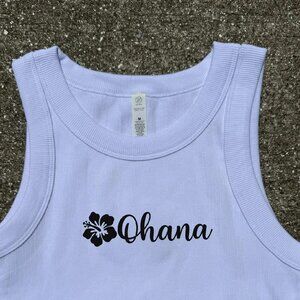 Ohana Tank Top White Womens